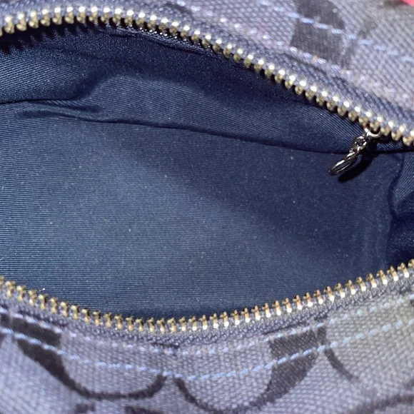 Coach Demi Shoulder bag Navy monogram - Picture 6 of 10